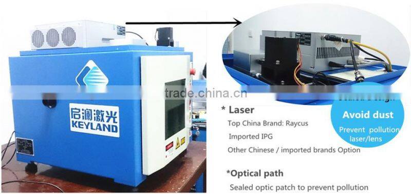 Keyland Metal Logo Laser Engraving Marking Machine Auto Lift