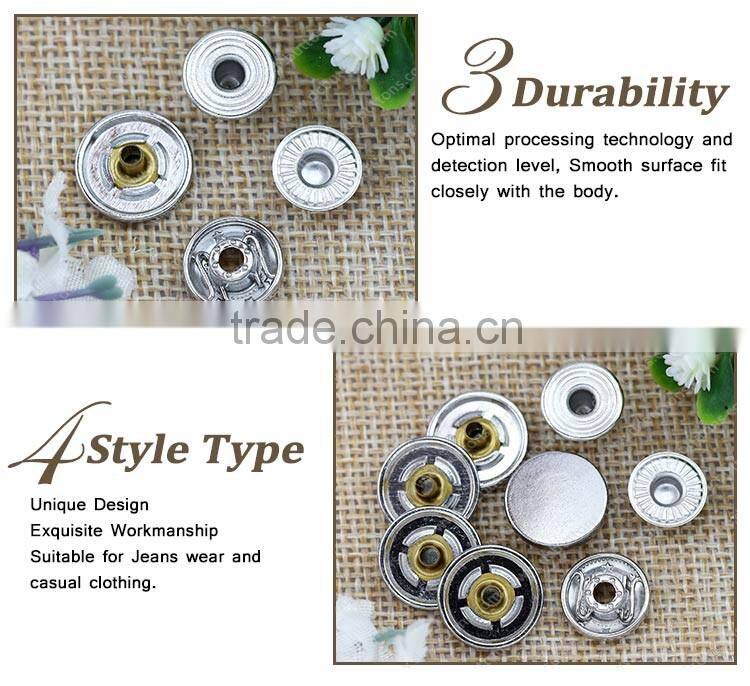 Fashion press metal snap buttons for clothes