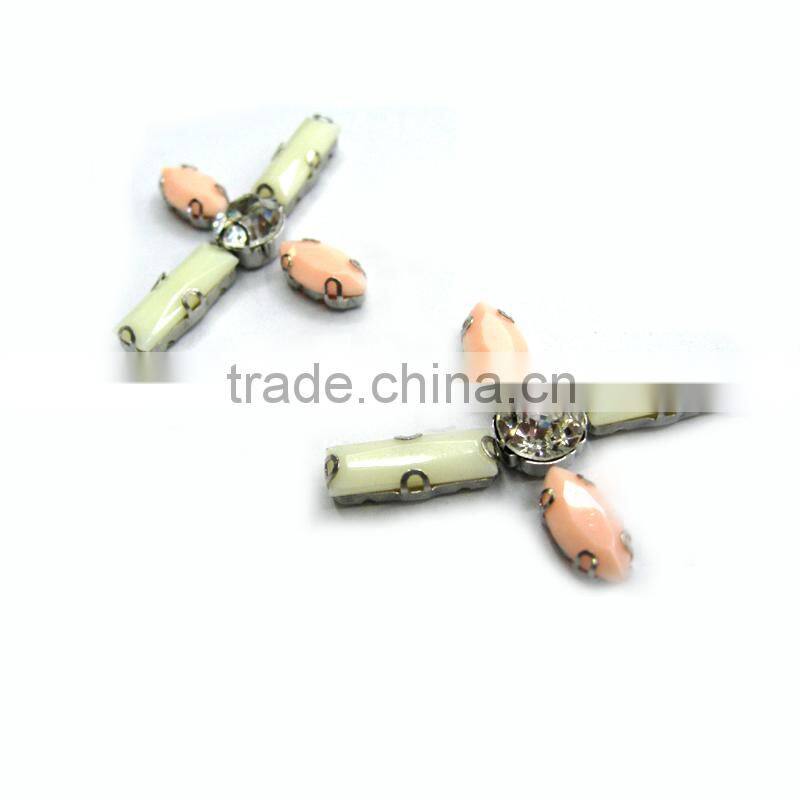 chunky acrylic stone shawl montee beads sew on claw setting jeweled garment use