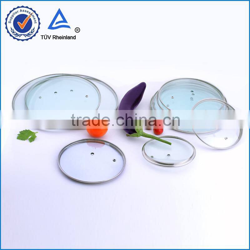 2015 hot sale round glass lid for round pot