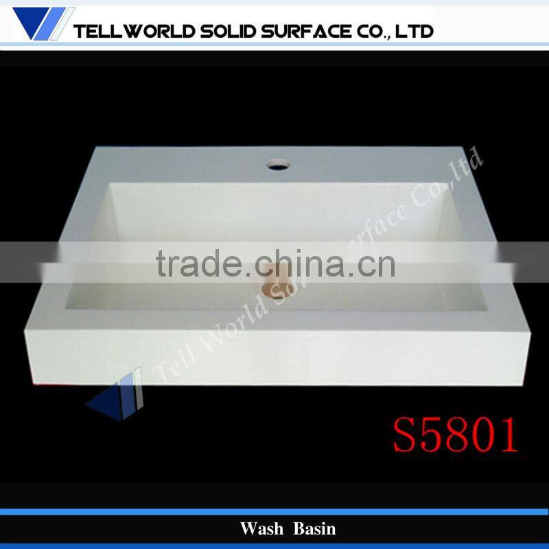 Easy care and maintenance artificial stone kitchen basin