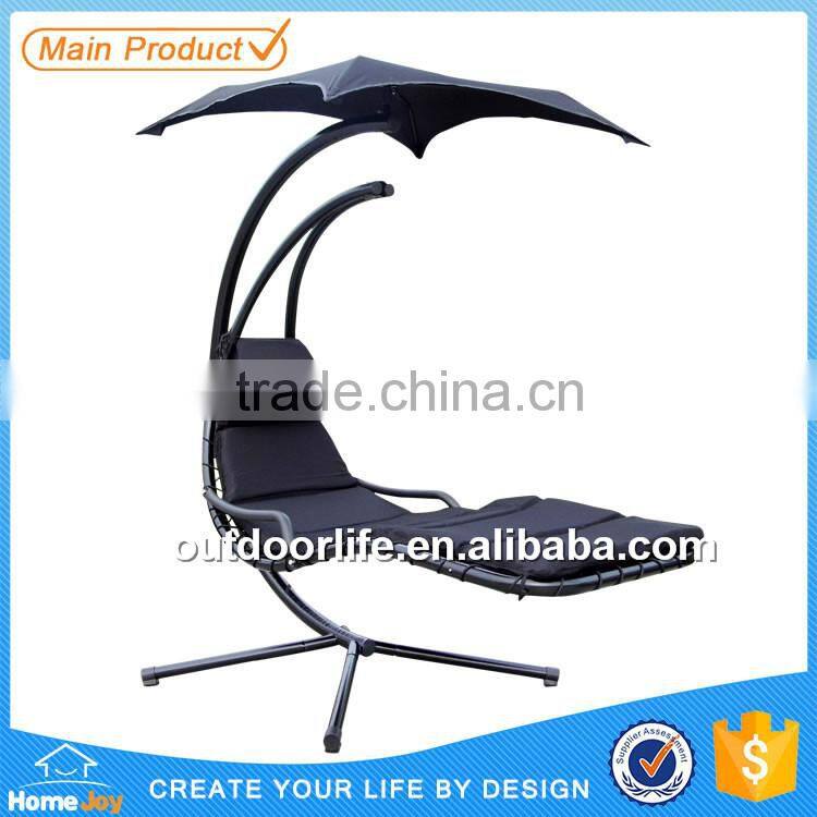 Hot Sale Steel Metal Garden Hammock Swing Chair With Canopy