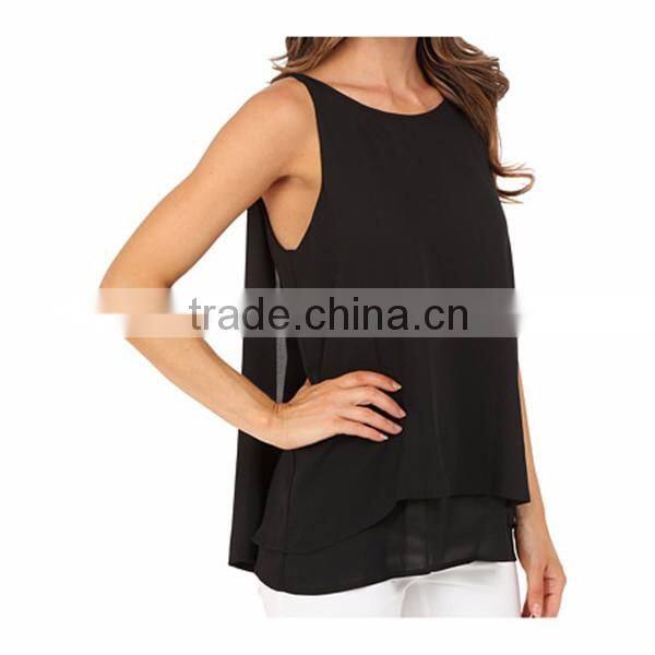OEM Women loose fit round neck tank top