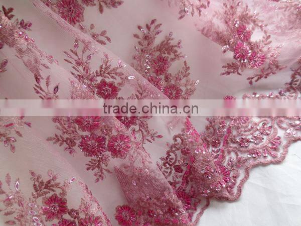 purple french bridal lace high quality african french lace fabric for evening dress