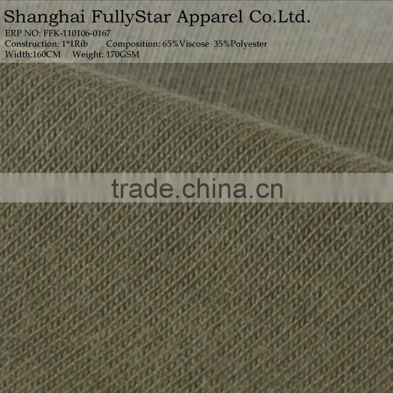 high quality viscose polyester grey fabric