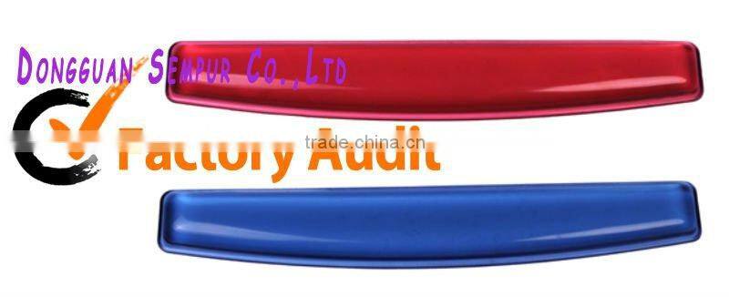 Promotional transparent gel wrist rest keyboard pad