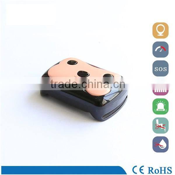 Long standby waterproof anti-lost small mini gps tracker pet with Free Tracking APP