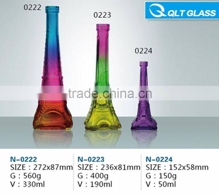 30ml New designed embossing glass perfume bottle price for woman
