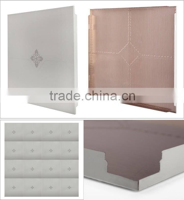 2016 new professional made decorative indoor white square acoustic metal false wall panels suspended ceiling