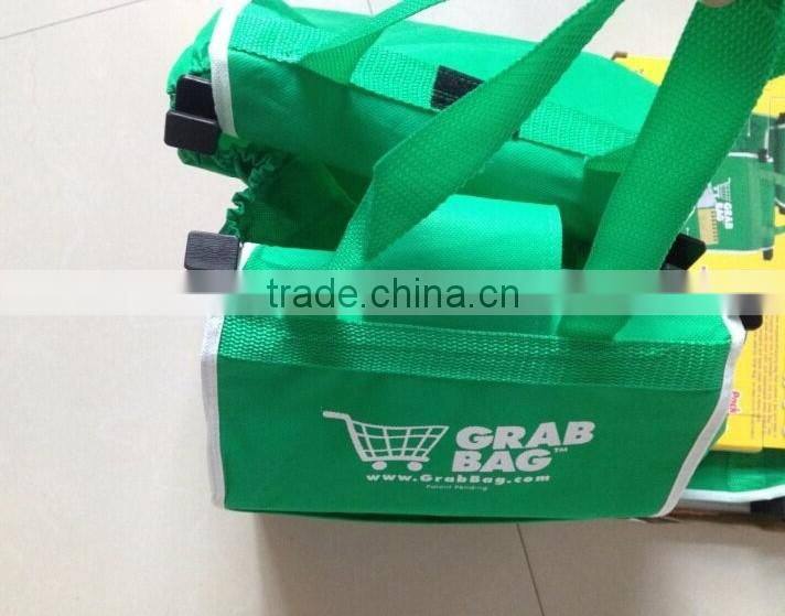 As Seen on TV Clip to Cart Reusable Shopping Grocery Bag GRAB BAG