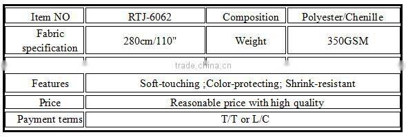 pure color chenille classic European style black out jacquard fabric for curtain