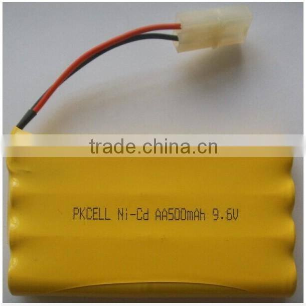 1.2V 400mah AA Ni-Cd rechargeable battery pack 4.8V AA 600
