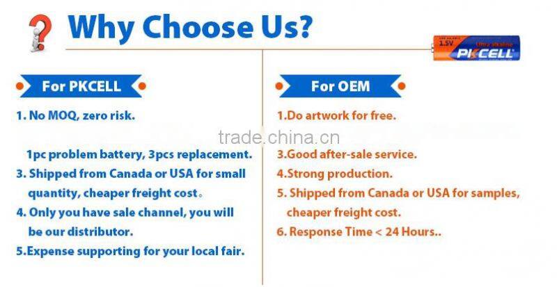 1.5v alkaline battery aa/lr6/am3/um3 bulk package home use battery