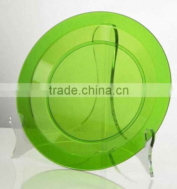 Cheap promotional round acrylic serving trays