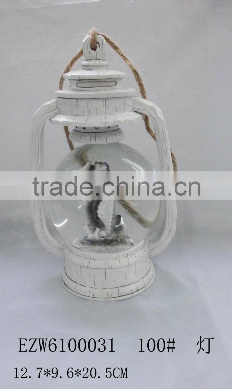 New Design Decoration Animal Lantern Garden Glass Dolphin