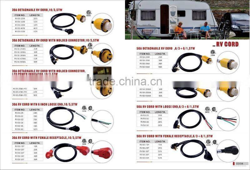 Z90098 PV ADAPTER 15Amp Male/ 50Amp Female Electrical locking RV adapter