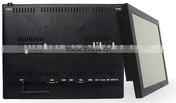 17inch all in one touchscreen pc white with Five wire resistive touchscreen