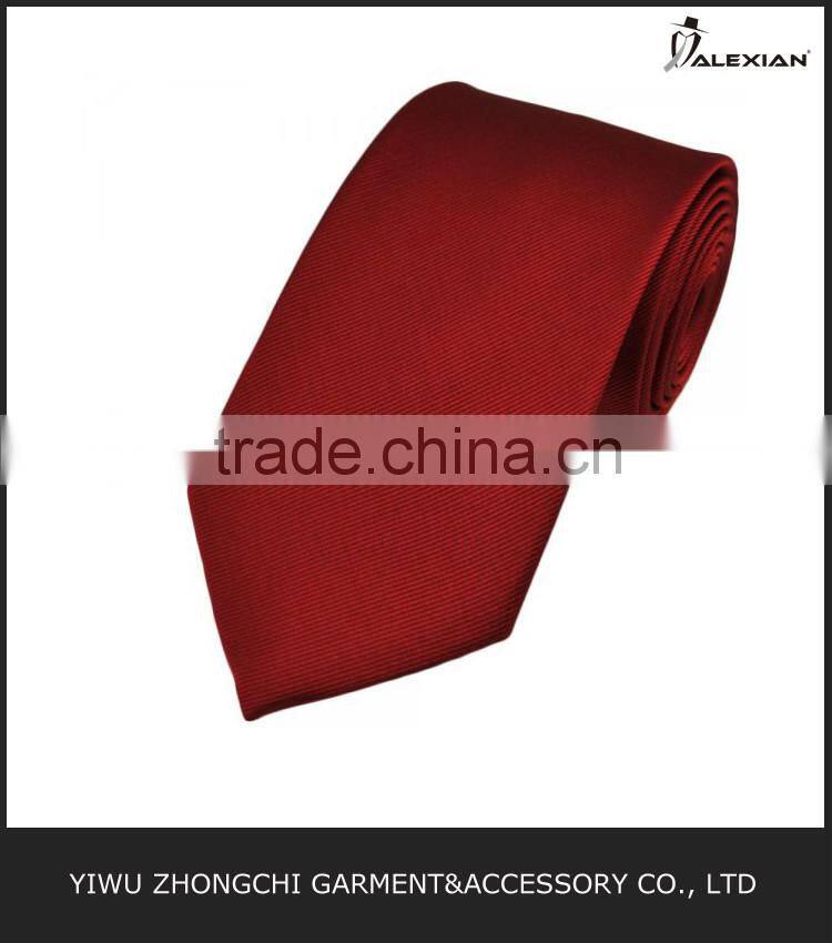 red silk wedding tie