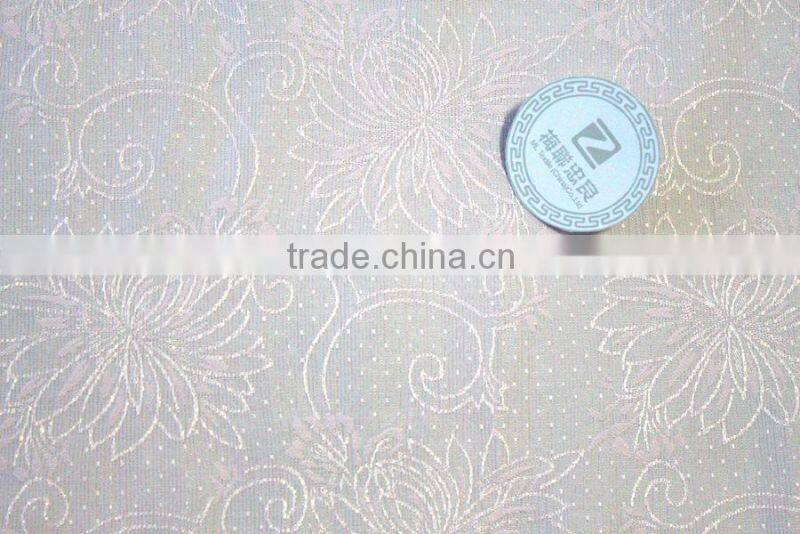 New update of fashion jacquard fabrics for 2016 shiny jacquard flower stretch fabric for women's suit, blouse,dresses, etc.