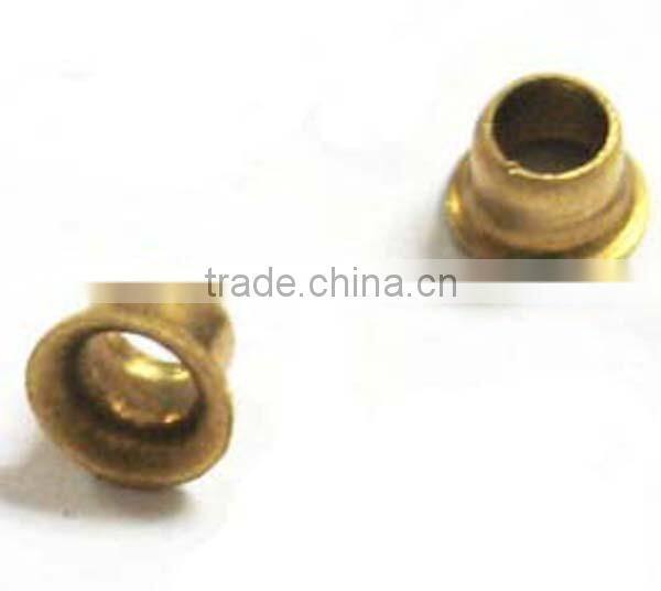 customized brass flat head semi tubular rivets