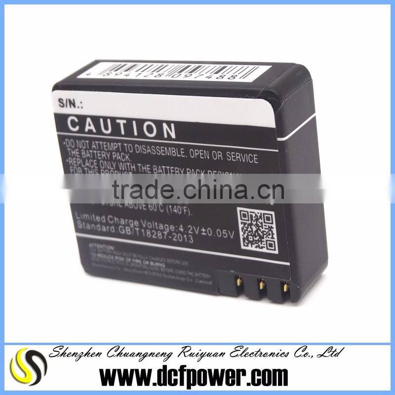 Rechargeable lithium-polymer battery CS-RBS103MC for Rollei Actioncam s-50 wifi 103-004