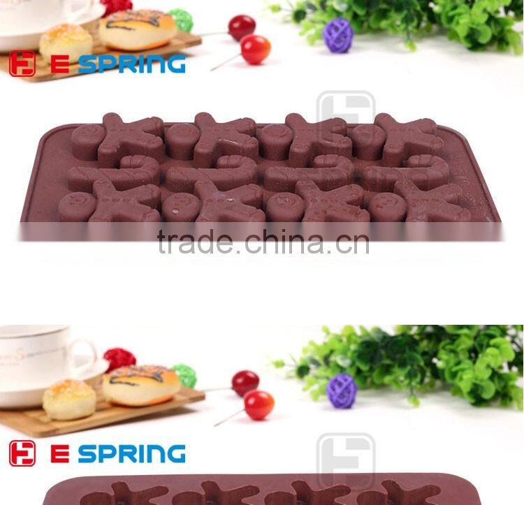Silicone Gingersnap Christmas Chocolate Cake Cookie Muffin Jelly Baking Mould