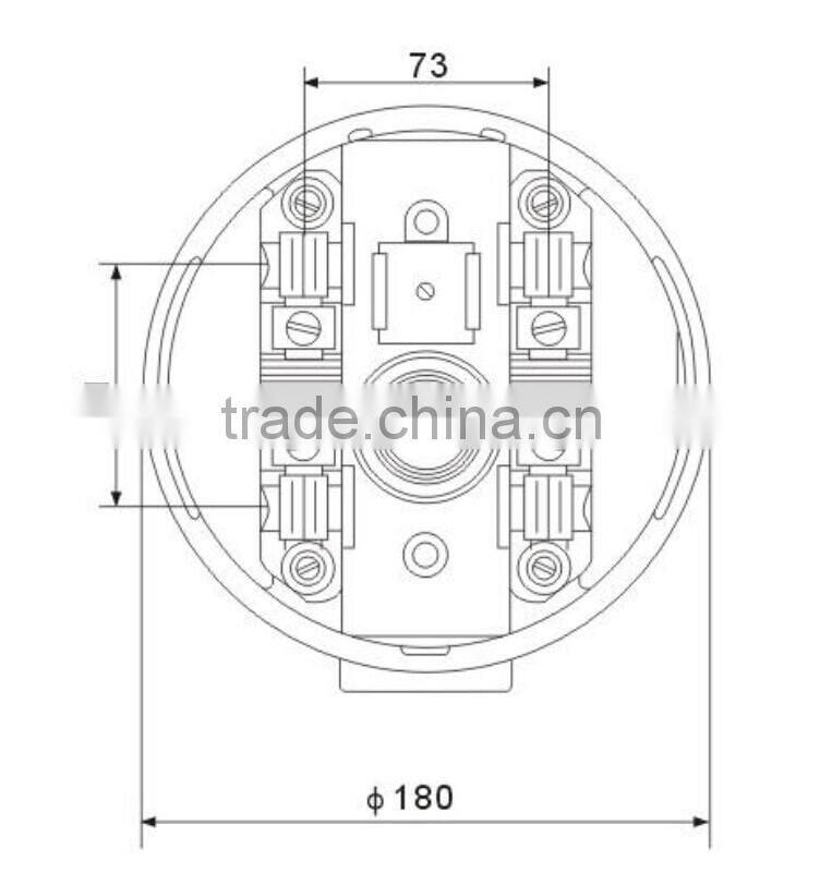 Hot sale south american type 100A single phase round electric meter base/ kwh meter