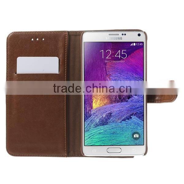 flip cover case for samsung galaxy note 4, leather case for samsung galaxy n910
