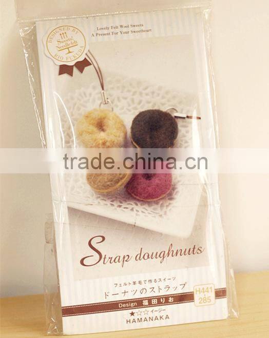 2016 gogo creative DIY craft needle felting cute donut accessories