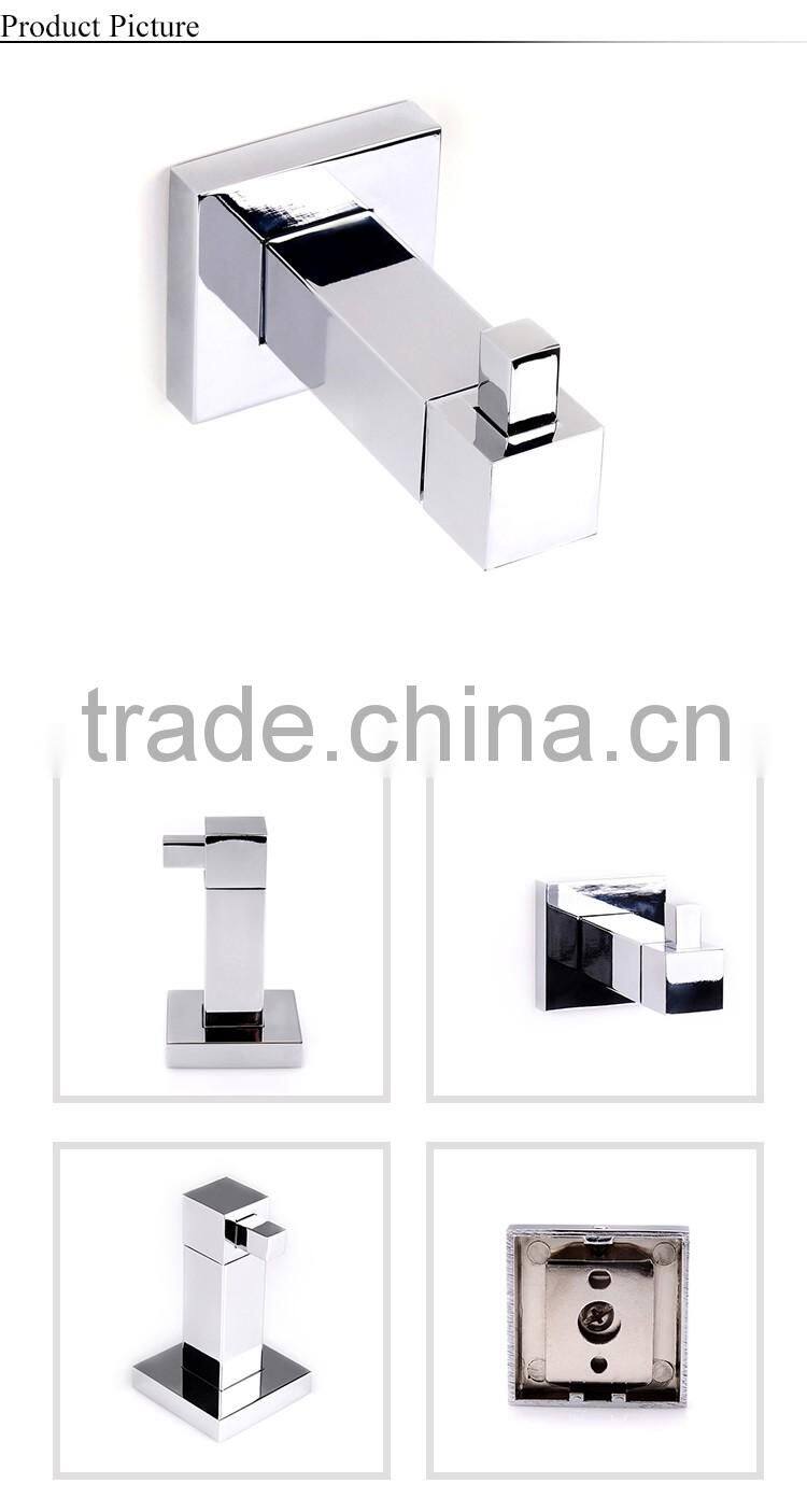 Hot selling decorative chrome aluminum metal wall hooks