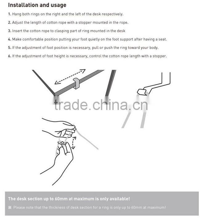 Portable Mini Office Foot Rest hammock Stand Desk Feet Hammock Easy Disassemble hammock with Studying Library Outdoor Indoor