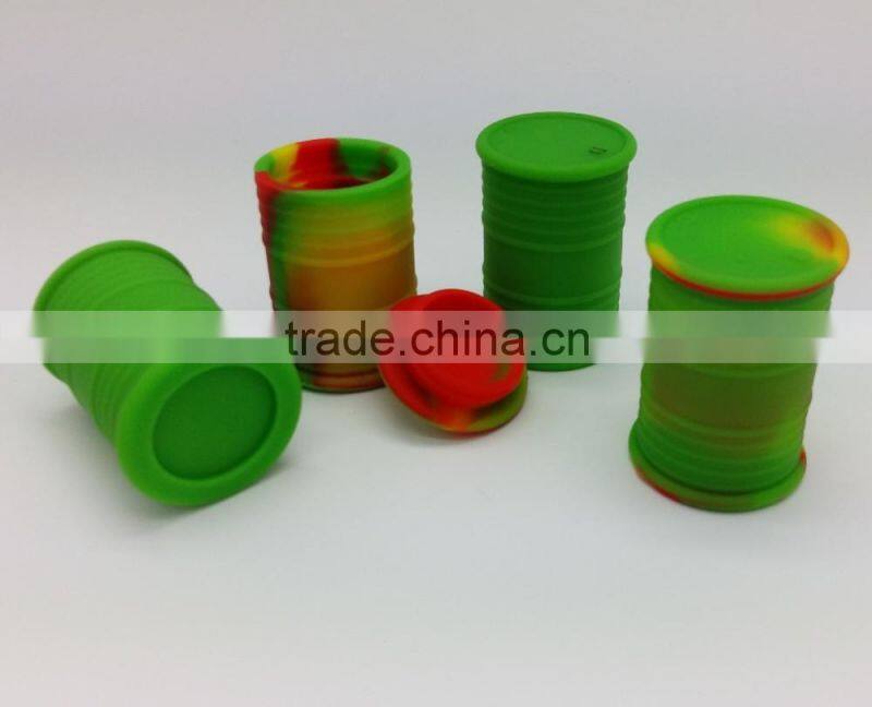 USA Canada FDA food grade 10ml rubber non stick silicone oil barrel container