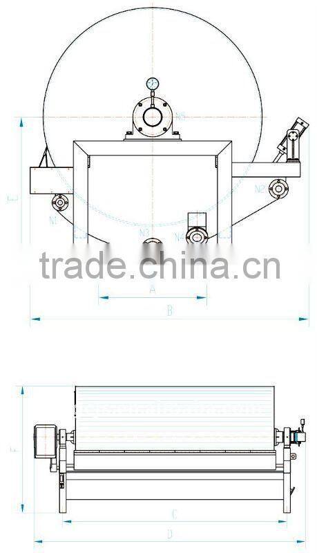 Large capacity cassava starch dehydrator & vacuum filter