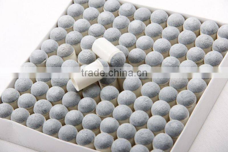 Wholesale cheap price 100 pcs push on billiard pool snooker cue tips 10mm 11mm 13mm