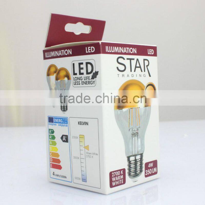 lamp bulb acetate boxes packaging waterproof plastic box with printing
