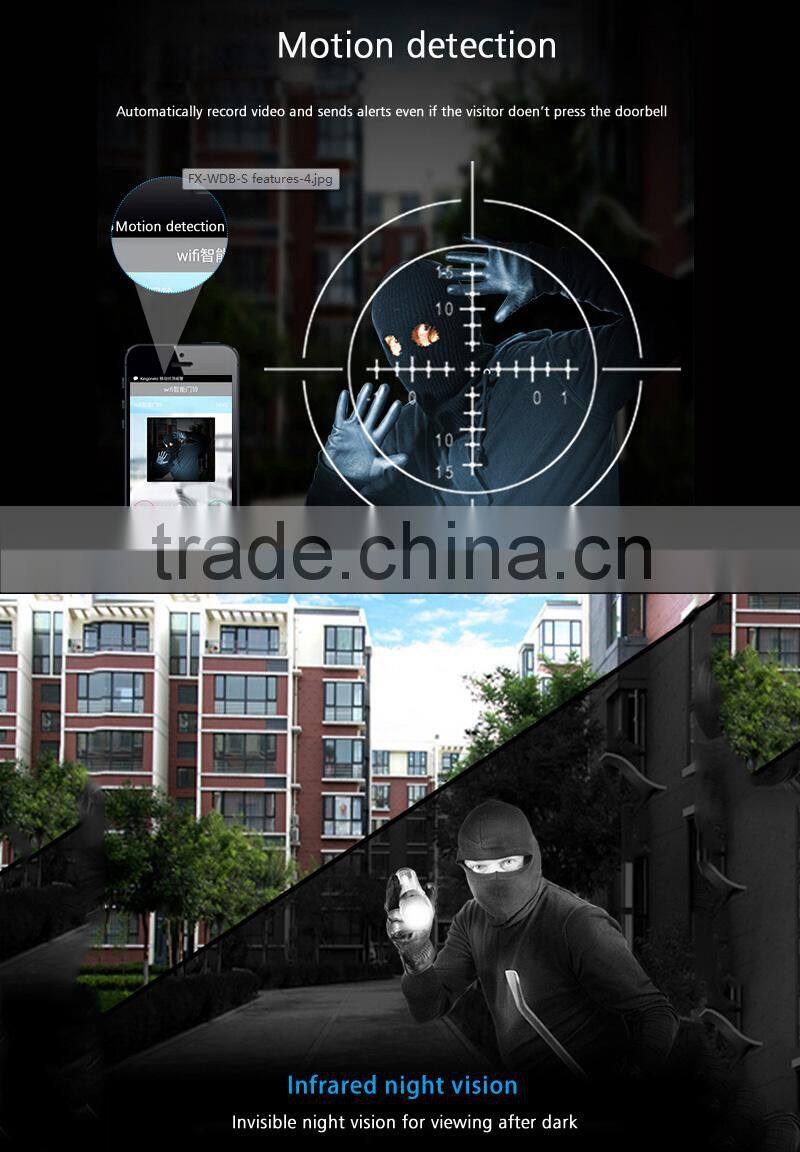 Physen WIFI Video Doorbell Intelligent Home Security Management Long-range Control with app