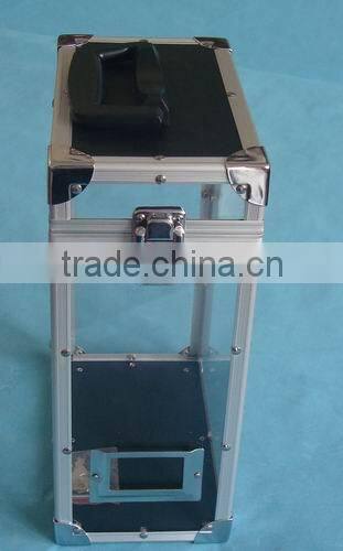 Aluminum elegant wine box,acrylic handy wine case,wine bottle box