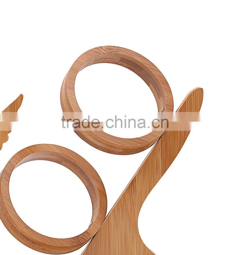 WR010/Factory Direct sale bamboo wine rack single wooden bottle wine holder novelty display wine bottle holder