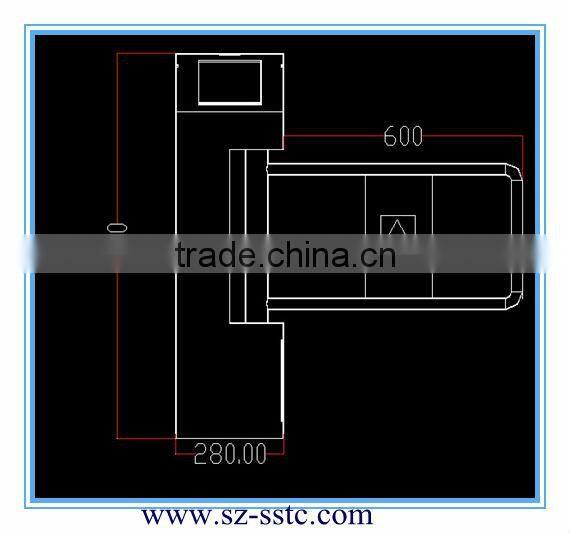 RFID automatic price manual swing barrier gate
