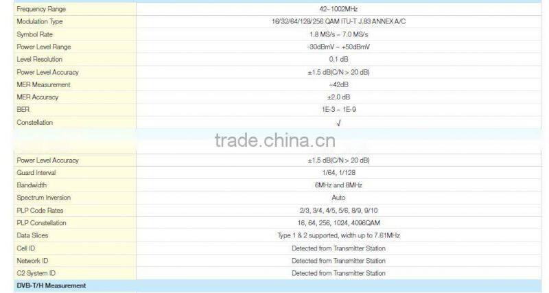NEW S7200 Analog Digital Satellite TV Analyzer DVB-C/T/H/T2/S/S2