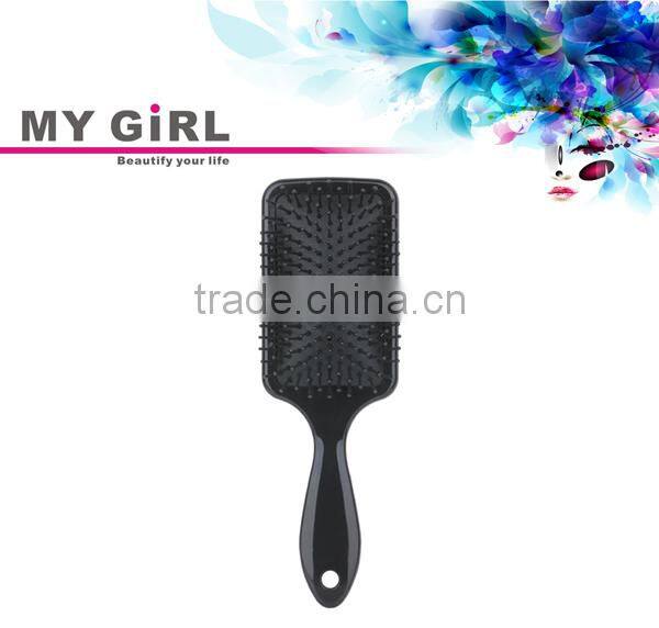 MY GIRL popular comb hair brush big soft rubber cushion professional paddle hair brush