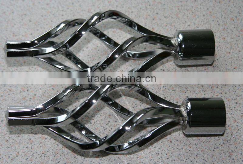 Decorative Silver Colour Curtain Pole Factory In China