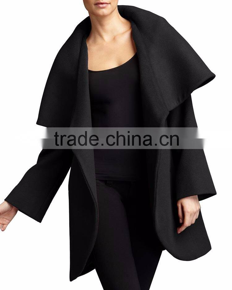 OEM wholesale Hi-end fall winter new pant coat design woman's wool coat