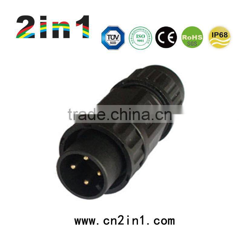 260A 4Pin IP68 Soldering Electric Cable Wire Waterproof Connector