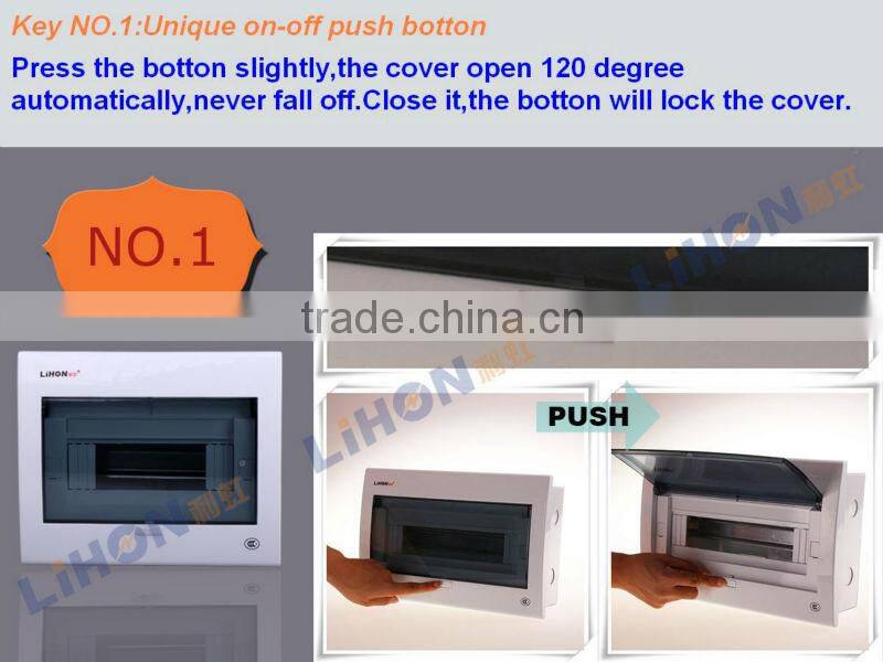 13 way metal base transparent cover power distribution box with more knockouts