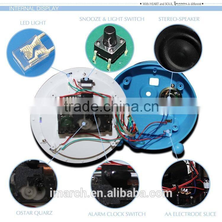 2016 simple cheap promotion melody clock