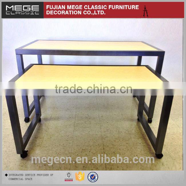 MDF High-low Display Table For Showing Shoes And Clothes