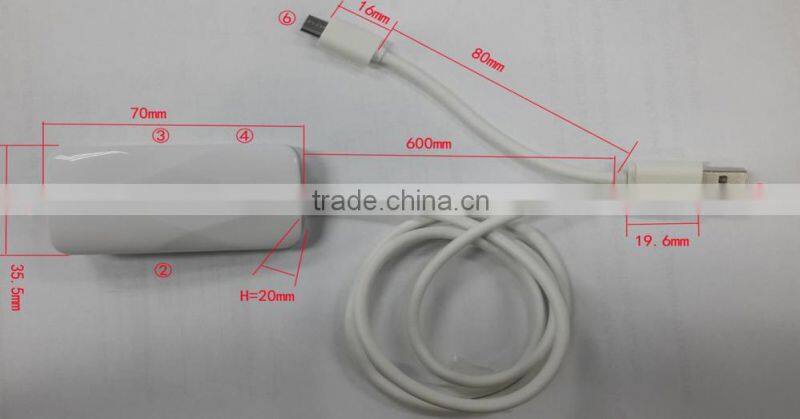 Patent products USB 2.0 to rj45 Ethernet adapter with OTG cable & 2 ports HUB for Chromebook Pixel plug and play