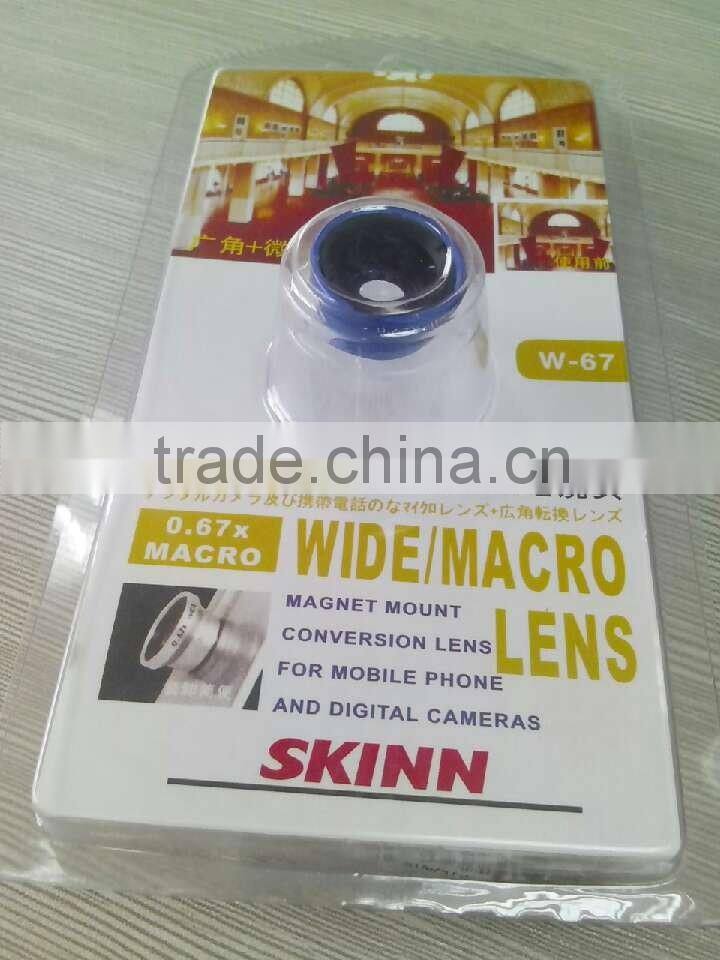 0.67X Wide Angle marco optical lens for mobile phone iphone