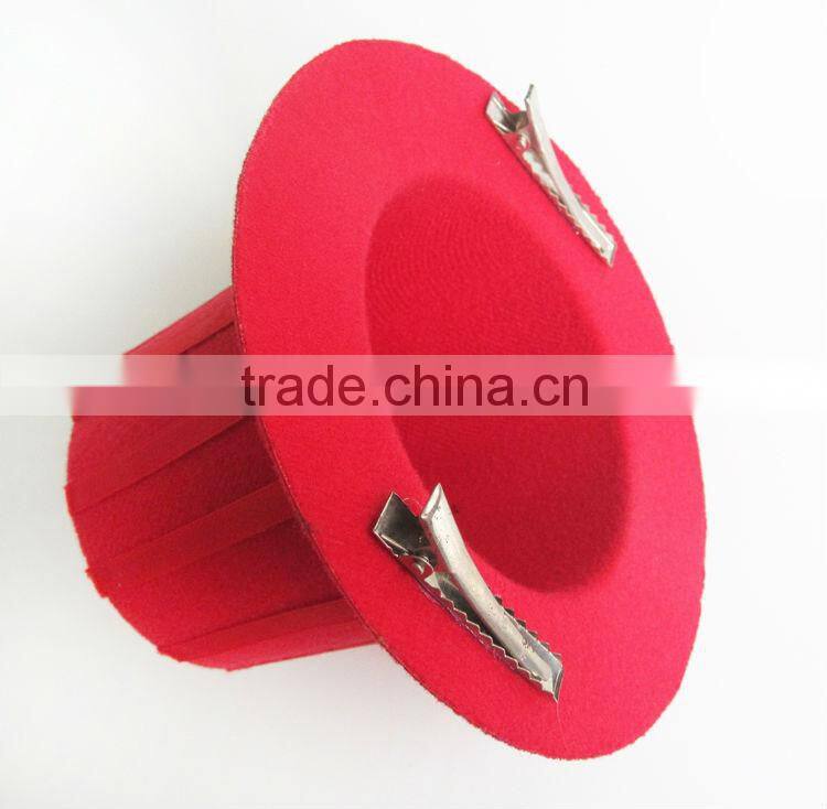 MYLOVE red fascinator handmade top hat women party MLGM050